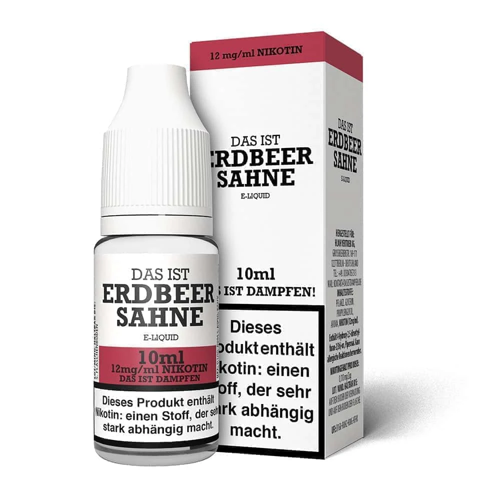 Das Ist Dampfen Erdbeere Sahne Liquid 10ml 4 Das Ist Dampfen Erdbeere Sahne Liquid 10ml – Bild 4