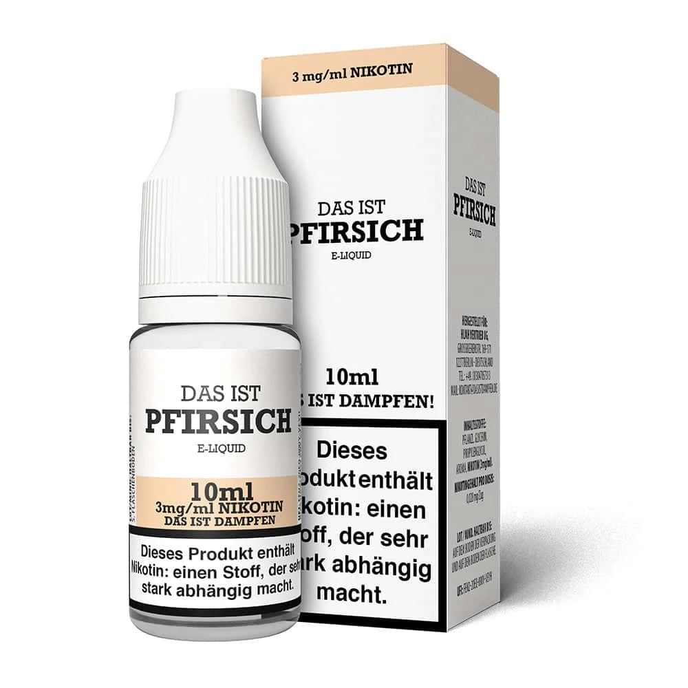 Das Ist Dampfen Pfirsich Liquid 10ml 2 Das Ist Dampfen Pfirsich Liquid 10ml – Bild 2