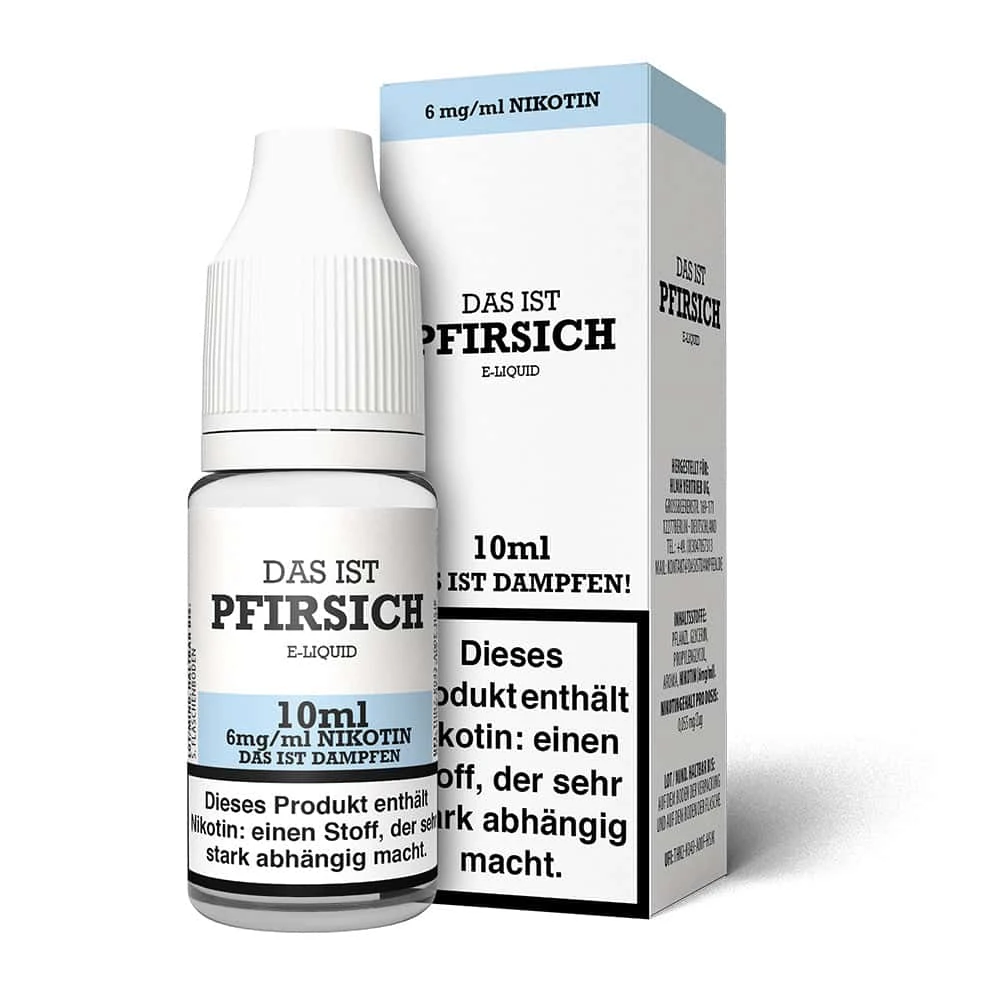Das Ist Dampfen Pfirsich Liquid 10ml 3 Das Ist Dampfen Pfirsich Liquid 10ml – Bild 3