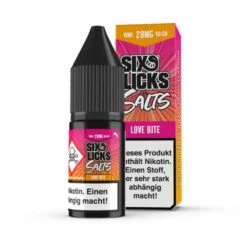 Six Licks Love Bite Nikotinsalz Liquid