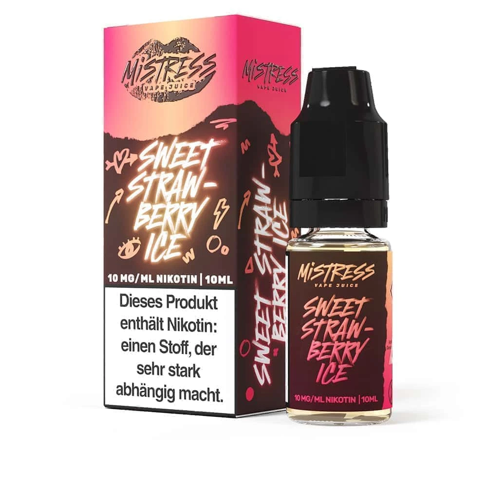 Mistress Vape Juice Sweet Strawberry Ice Nikotinsalz Liquid 1 Mistress Vape Juice Sweet Strawberry Ice Nikotinsalz Liquid