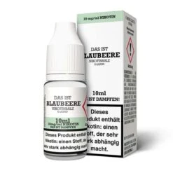 Das Ist Dampfen Blaubeere Nikotinsalz Liquid 10ml