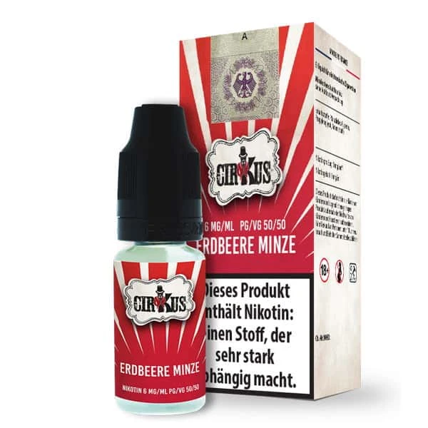 CirKus Erdbeere Minze Liquid 2 CirKus Erdbeere Minze Liquid – Bild 2