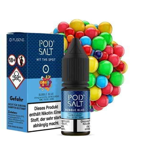 POD SALT Fusion Bubble Blue Nikotinsalz Liquid 1 POD SALT Fusion Bubble Blue Nikotinsalz Liquid