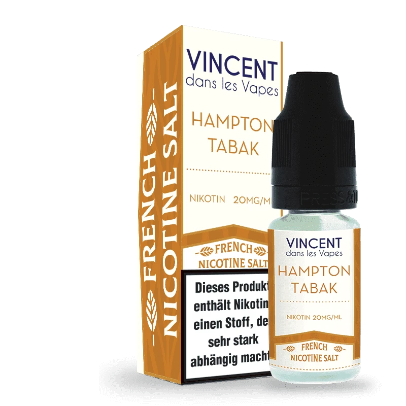 Vincent Dans Les Vapes - Hampton Tabak Nikotinsalz Liquid 1 Vincent Dans Les Vapes - Hampton Tabak Nikotinsalz Liquid